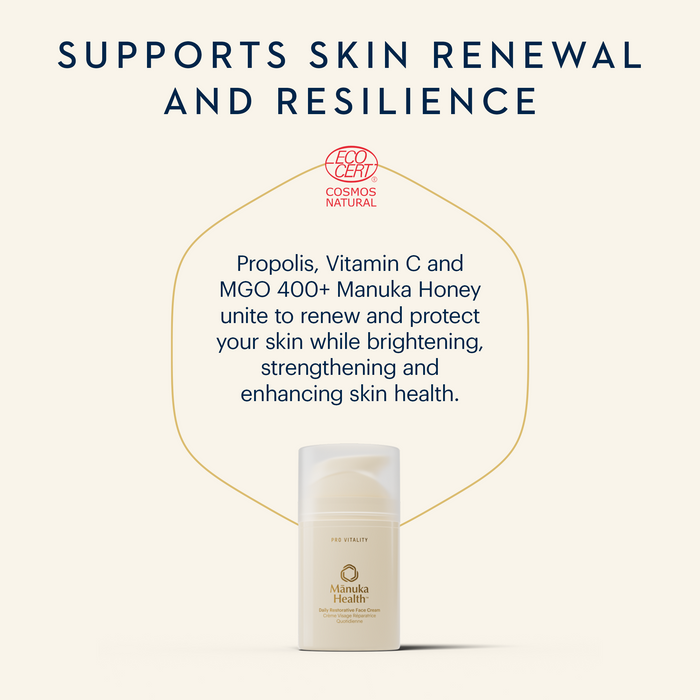 Mānuka Health-Pro Vitality Daily Restorative Face Cream With Propolis & Vitamin C-Skincare-810001471453_PR04532_PROVITALITYDAILYRESTORATIVEFACECREAM_50ml_9-The Detox Market |