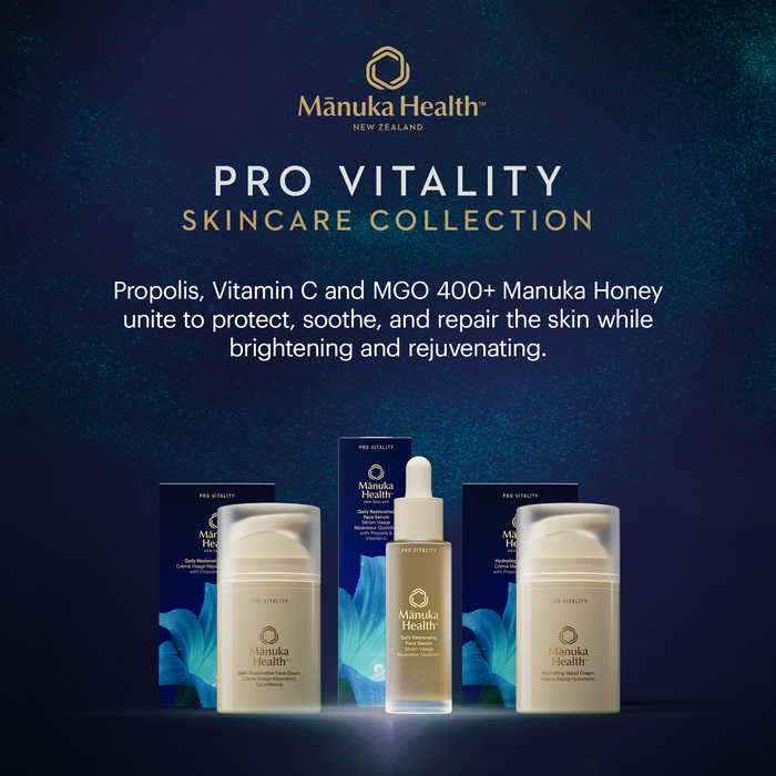 Mānuka Health-Pro Vitality Daily Restorative Face Serum With Propolis & Vitamin C-Skincare-810001471514_PR04538_PROVITALITYDAILYRESTORATIVEFACESERUM_30ml_5-The Detox Market |