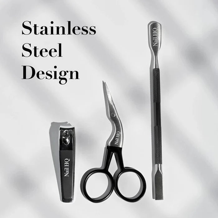 Professional Manicure & Nail Care Set for Home & Travel - 3pcs