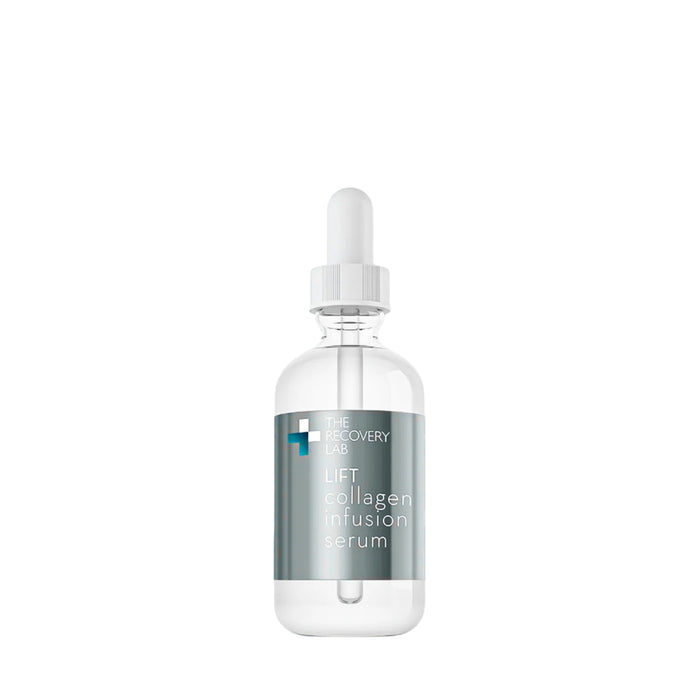 The Recovery Lab Lift collagen infusion serum in clear dropper bottle