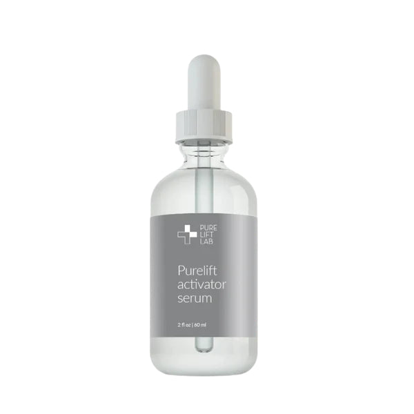 PureLift Activator Serum 2 fl oz clear glass dropper bottle with gray label