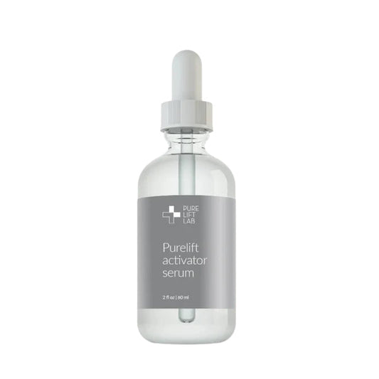 PureLift Activator Serum 2 fl oz clear glass dropper bottle with gray label