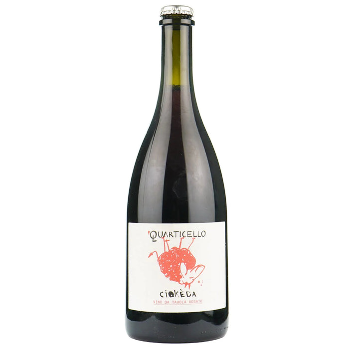 Quarticello Ciokeda Rosato Lambrusco 2020 bottle with label