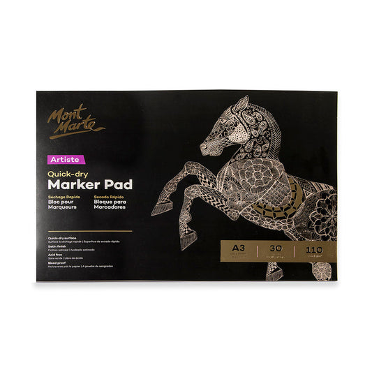 Quick Dry Marker Pad Artiste A3 30 Sheets 110gsm