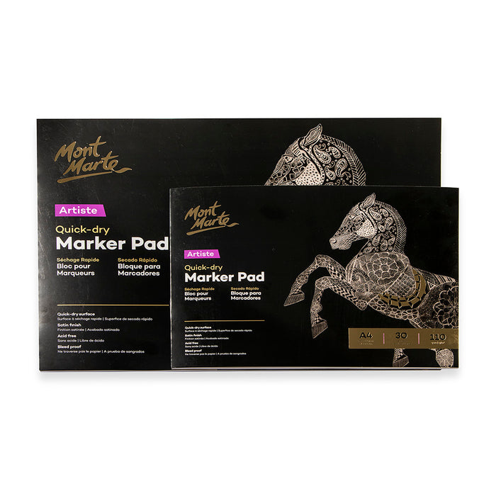 Quick Dry Marker Pad Artiste A3 30 Sheets 110gsm