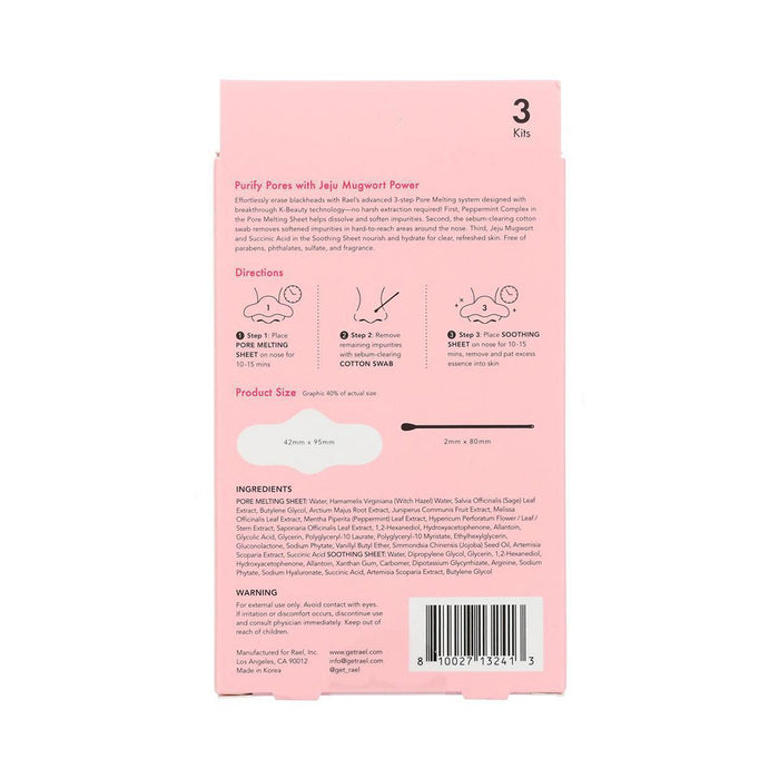 Rael Miracle Patch Blackhead 3-Step Pore Melting Pack 3 pcs