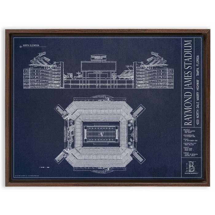 Framed Canvas - Large - Walnut