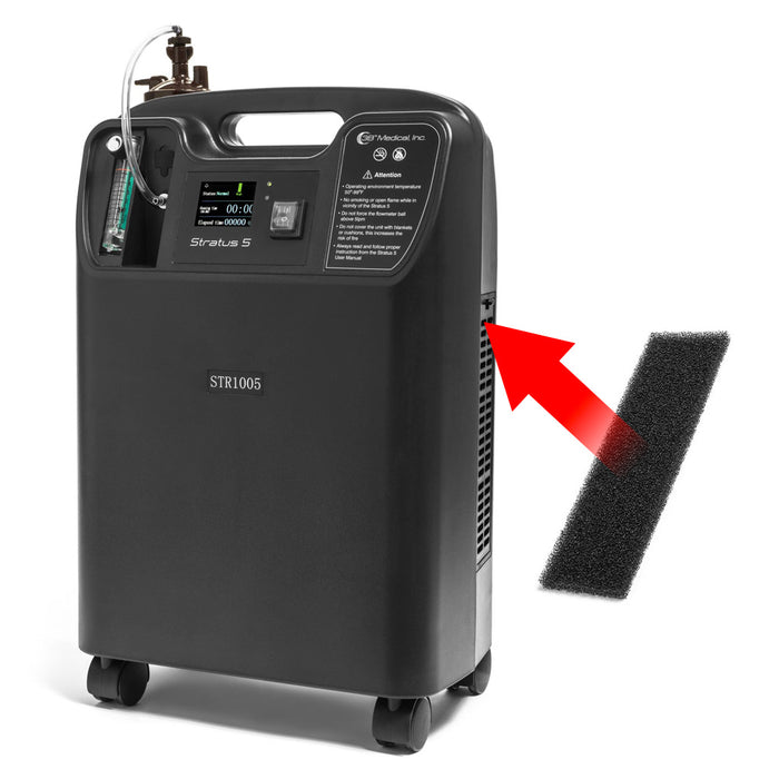 Stratus 5 Home Oxygen Concentrator Foam Intake Filter