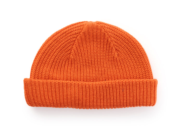 Red Cube Low Beanie - Rust