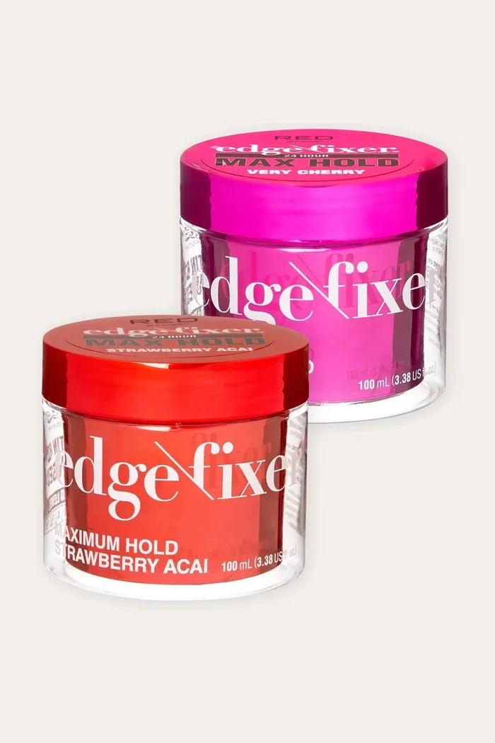 RED EDGE FIXER 24 HOUR EDGE CONTRAL MAX HOLD NON - FLAXING WAX RED BEAUTY