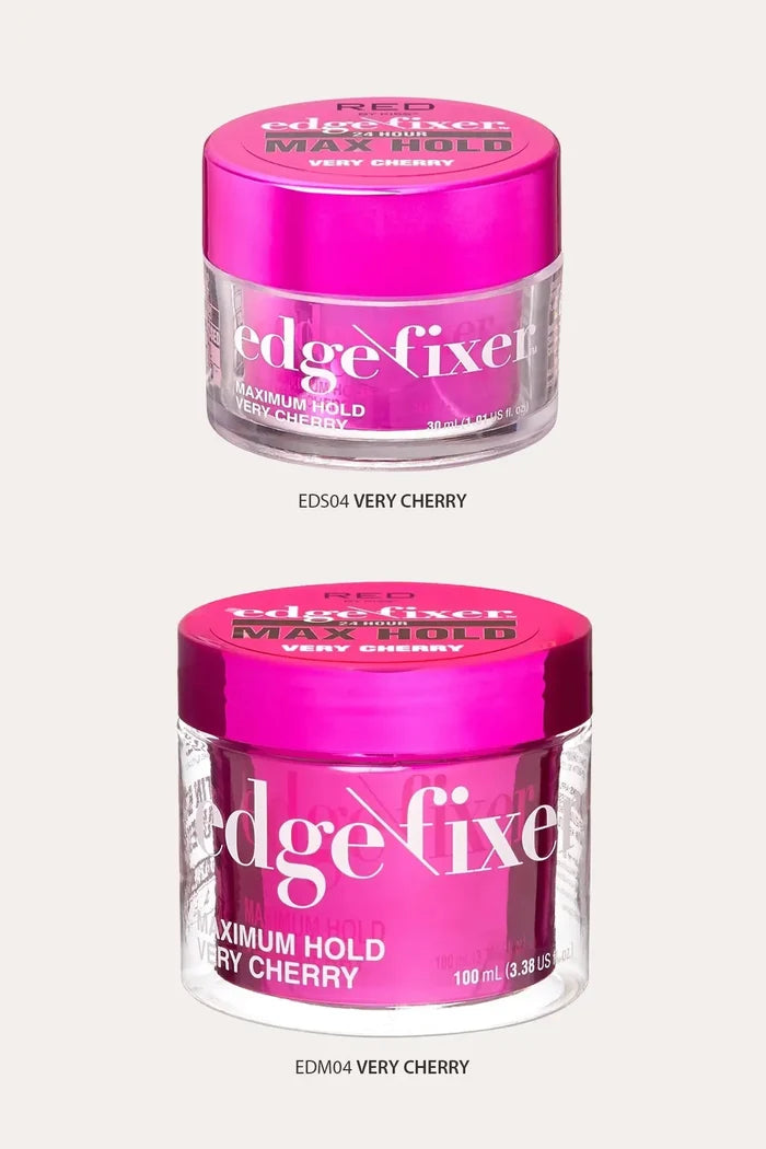 RED EDGE FIXER 24 HOUR EDGE CONTRAL MAX HOLD NON - FLAXING WAX RED BEAUTY