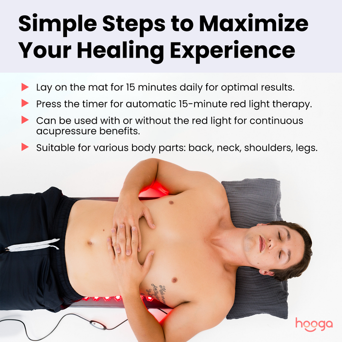 Red Light Therapy Acupressure Spike Mat (3,000+ Spikes)