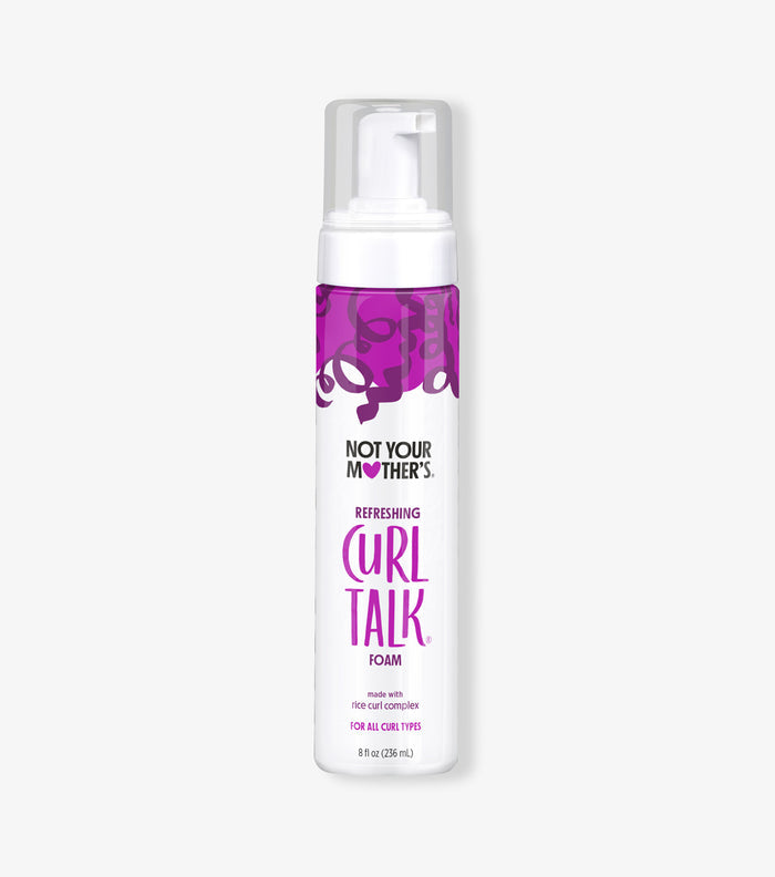 Fight frizz and redefine your curls with NYM Curl Talk refreshing foam.