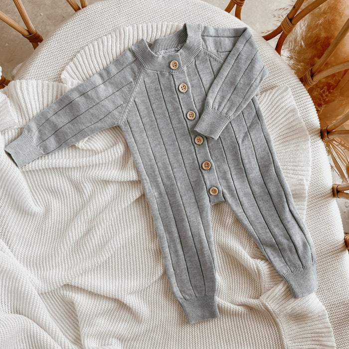 Ribbed Knit Romper