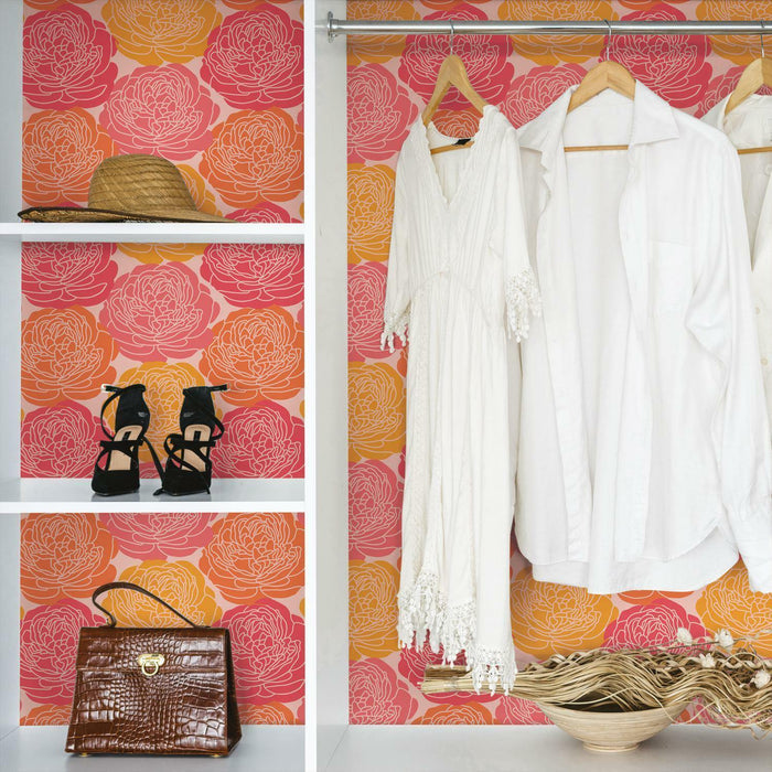 RoomMates Bed Of Roses Peel & Stick Wallpaper - EonShoppee