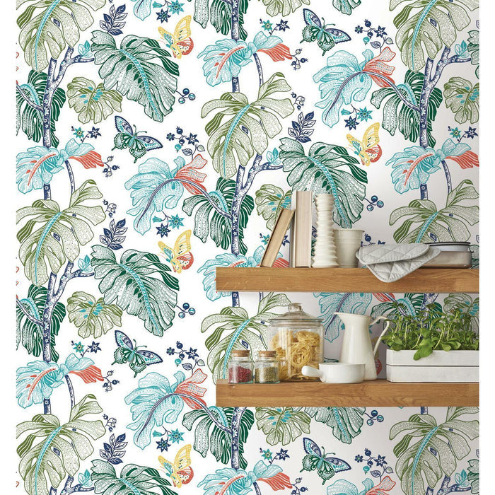 RoomMates Boho Palm Peel & Stick Wallpaper - EonShoppee