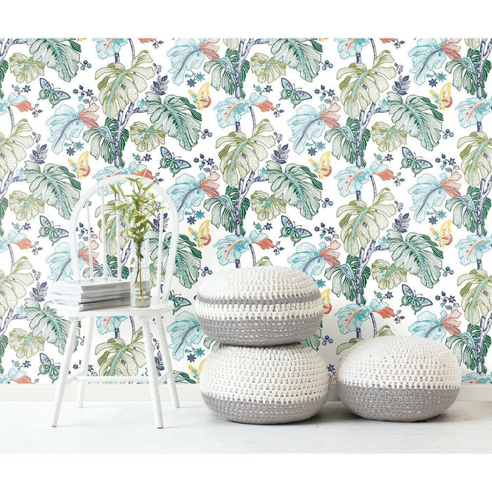RoomMates Boho Palm Peel & Stick Wallpaper - EonShoppee