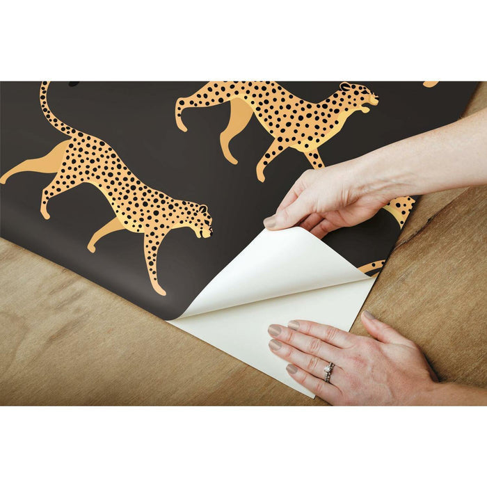RoomMates Cheetah Cheetah Peel & Stick Wallpaper - EonShoppee
