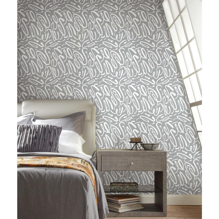 RoomMates Curly Strokes Peel & Stick Wallpaper - EonShoppee