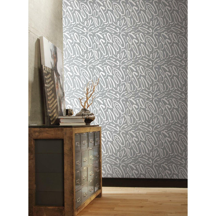 RoomMates Curly Strokes Peel & Stick Wallpaper - EonShoppee