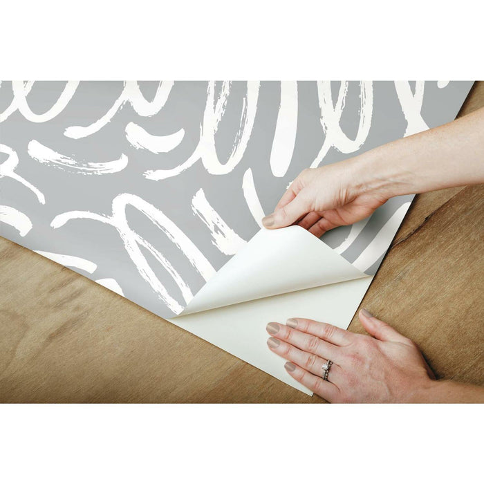RoomMates Curly Strokes Peel & Stick Wallpaper - EonShoppee
