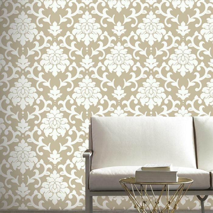 RoomMates Damask Gold Peel & Stick Wallpaper - EonShoppee