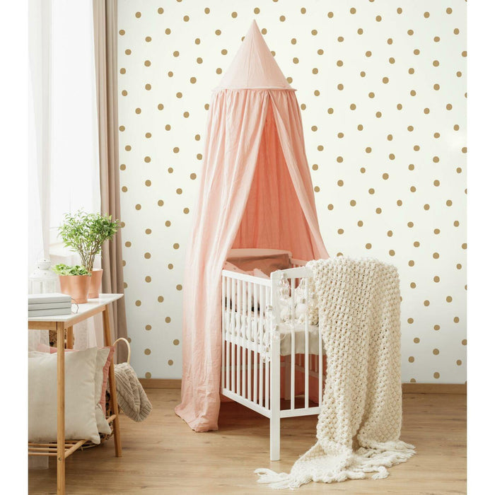RoomMates Dots Gold Peel & Stick Wallpaper - EonShoppee