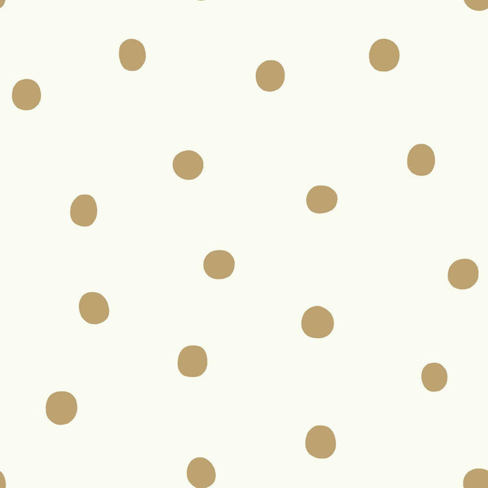 RoomMates Dots Gold Peel & Stick Wallpaper - EonShoppee