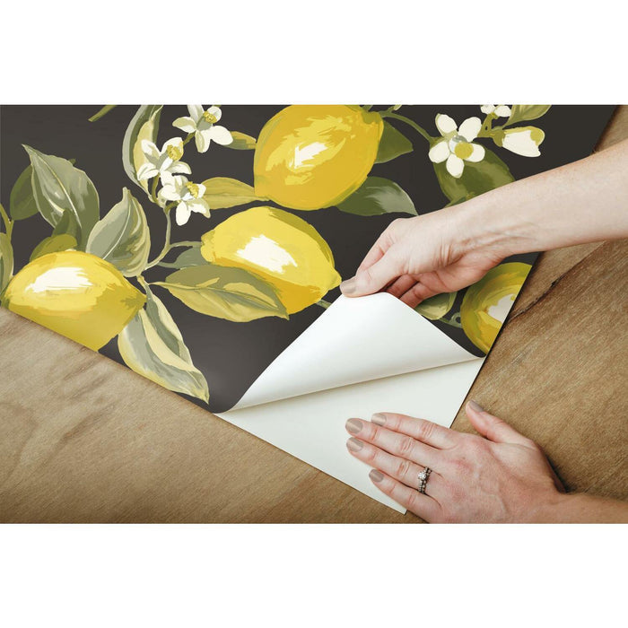 RoomMates Lemon Zest Peel & Stick Wallpaper - EonShoppee
