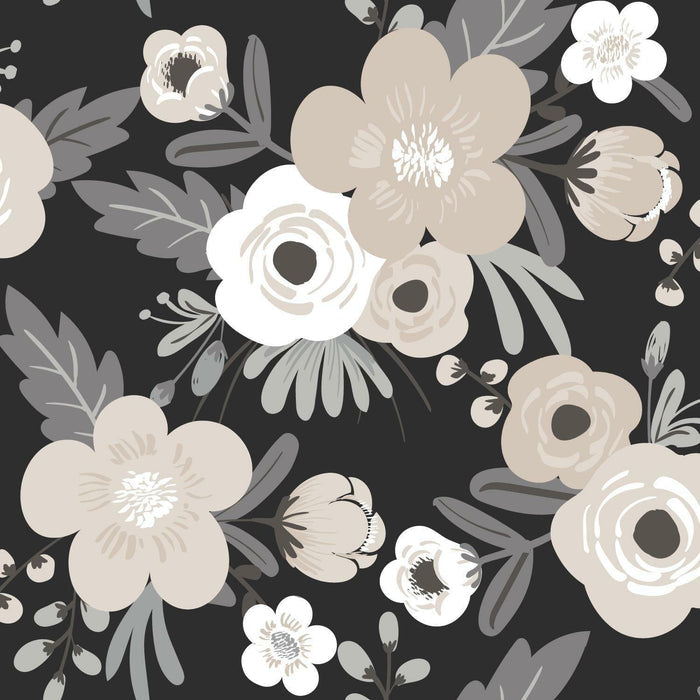 RoomMates Poppy Floral Peel & Stick Wallpaper - EonShoppee