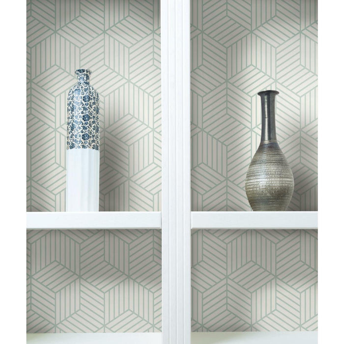 RoomMates Striped Hexagon Peel & Stick Wallpaper - EonShoppee