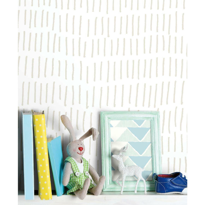 RoomMates Tick Marks Peel & Stick Wallpaper - EonShoppee