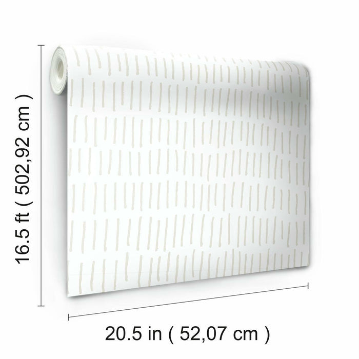 RoomMates Tick Marks Peel & Stick Wallpaper - EonShoppee