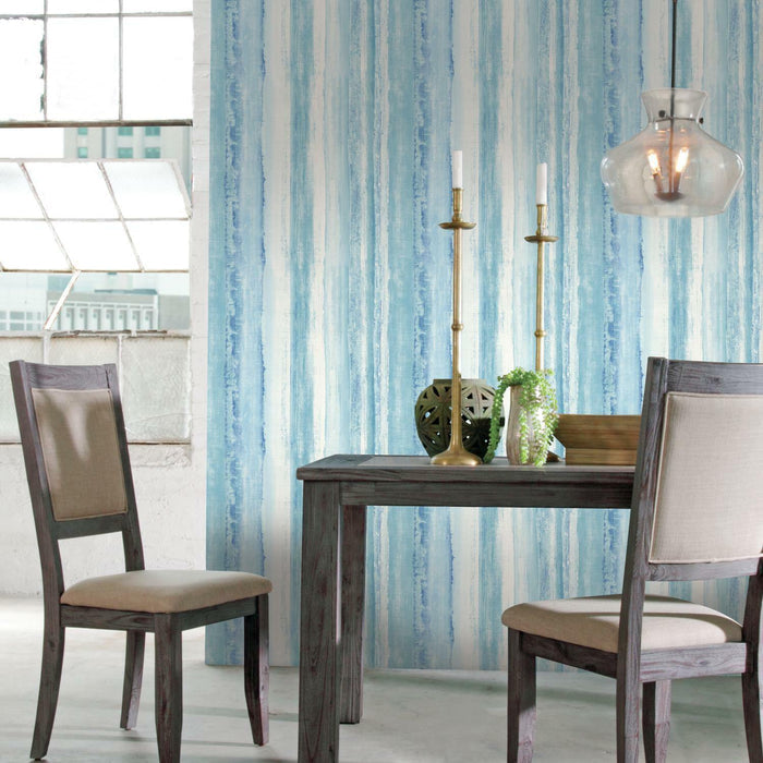 RoomMates Watercolor Stripe Blue Peel & Stick Wallpaper - EonShoppee