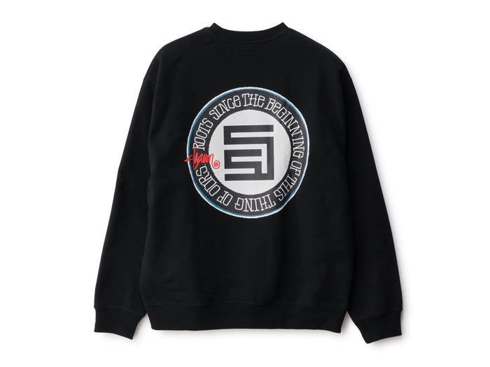 Roots Dot Crew Fleece - Black