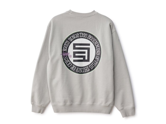 Roots Dot Crew Fleece - Washed Grey