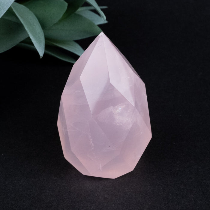 Rose Quartz Faceted Point 131 g 65x37mm - InnerVision Crystals