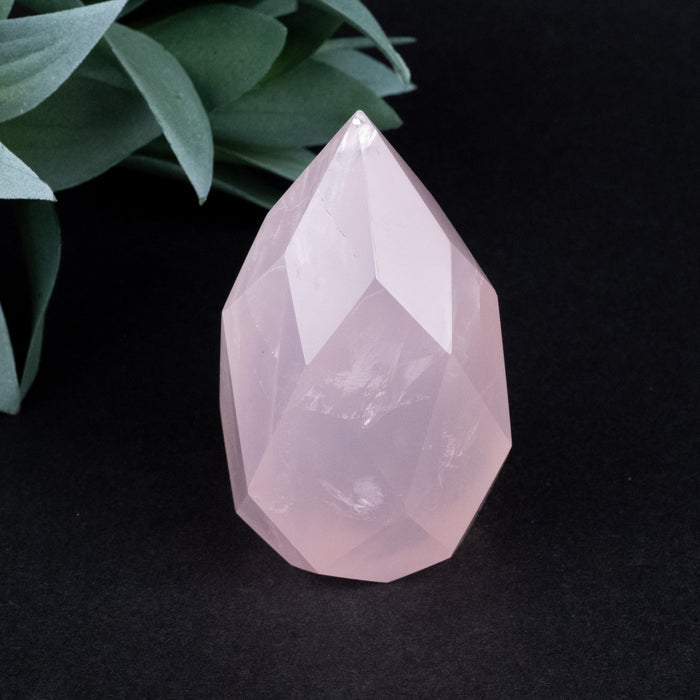 Rose Quartz Faceted Point 131 g 65x37mm - InnerVision Crystals
