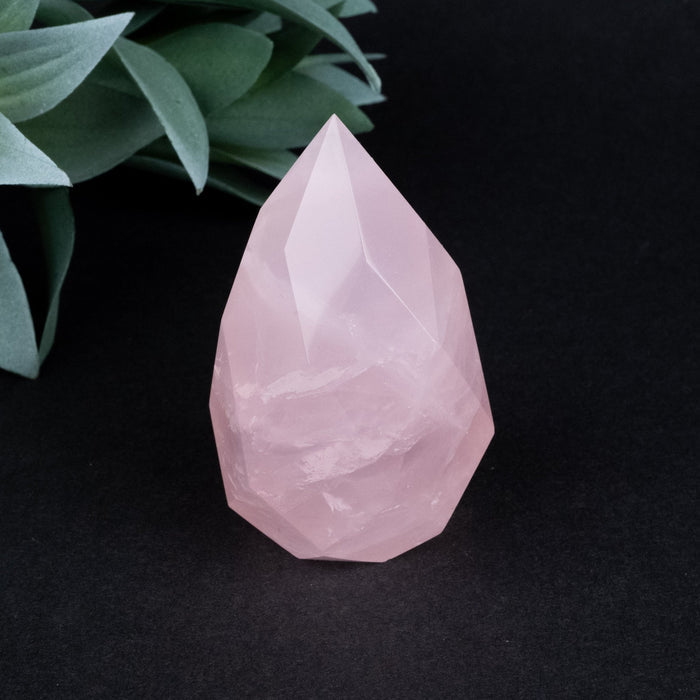 Rose Quartz Faceted Point 146 g 69x39mm - InnerVision Crystals