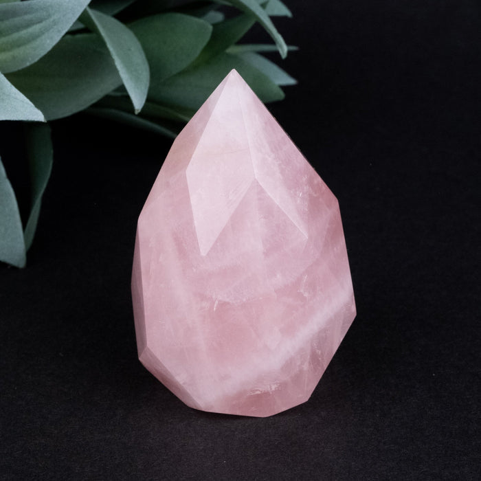Rose Quartz Faceted Point 152 g 65x40mm - InnerVision Crystals