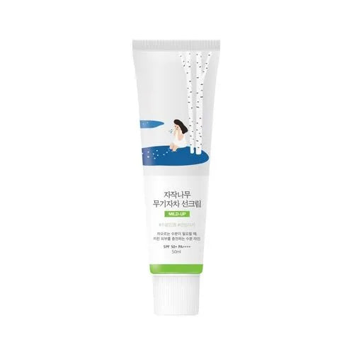 ROUND LAB 1025 Dokdo Birch Juice Moisturizing Mild Up Sunscreen واقي الشمس من راوند لاب