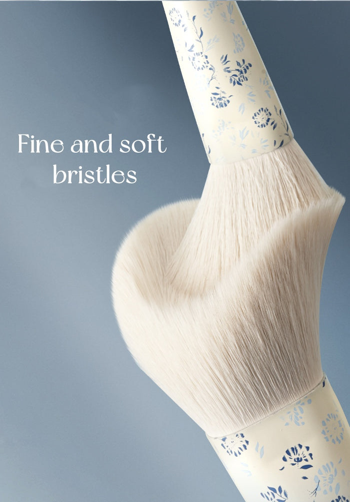 ROWNYEON Blue-and-white Porcelain Professional Makeup Brush 12 Pcs Set T4993