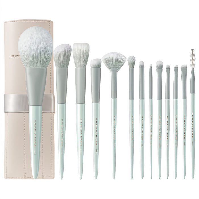ROWNYEON Porcelain Jade Professional Makeup Brush 13 Pcs Set T4999
