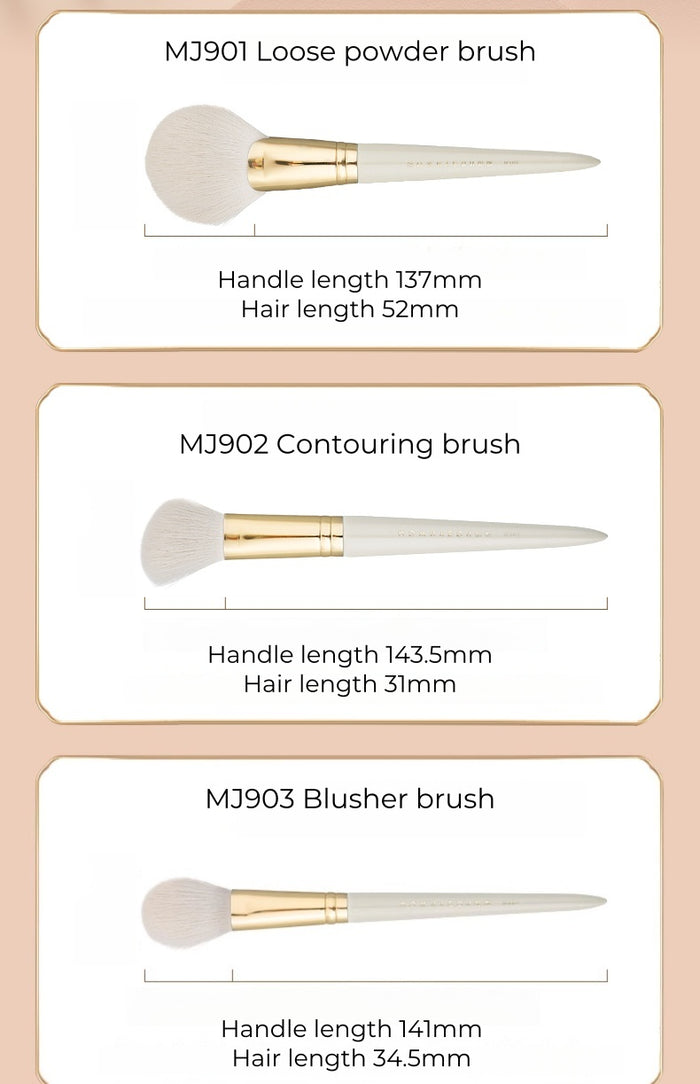 ROWNYEON Pure Ceramics Professional Makeup Brush 14 Pcs Set T5136