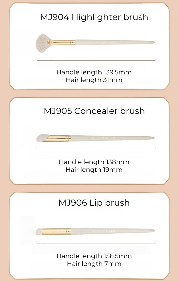 ROWNYEON Pure Ceramics Professional Makeup Brush 14 Pcs Set T5136