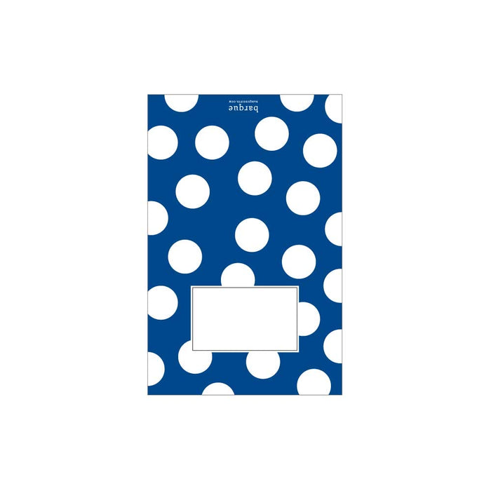 Royal Blue Dots Folded Note - Barque Gifts