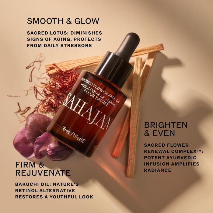 Sahajan-Sacred Flower Face Oil-Skincare-Sacred-Flower-Face-Oil-04-The Detox Market |