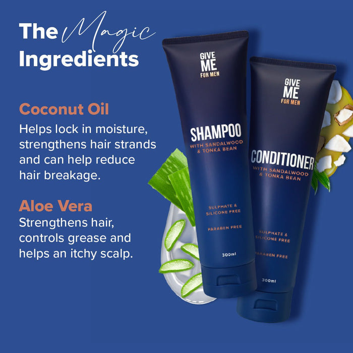 Sandalwood & Tonka Bean Essentials For Him (Worth £20.97) - Give Me Cosmetics