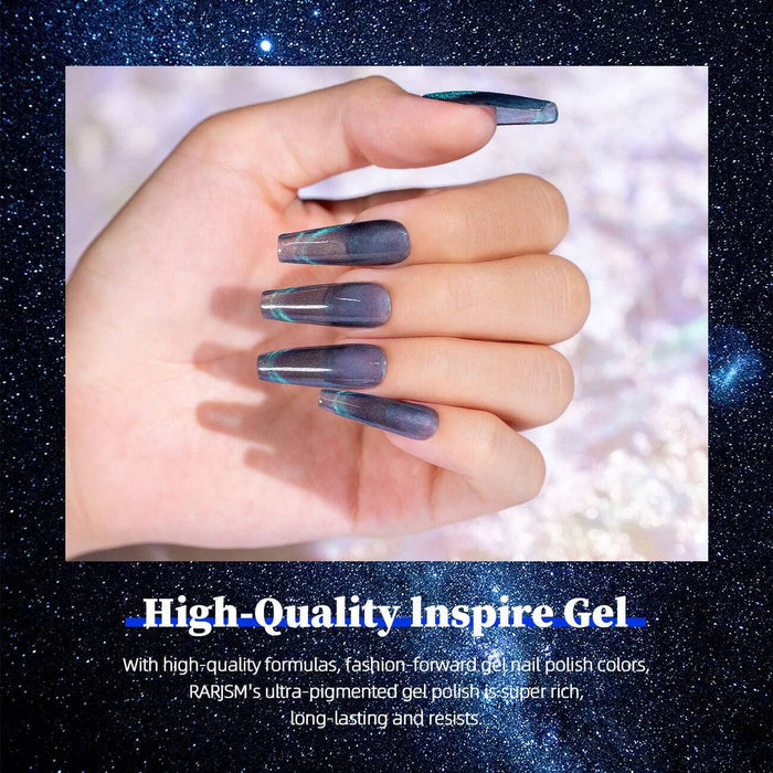 RARJSM ® Sea Blue & Green Magic Ice Jelly Cat Eye Gel Polish 15ml