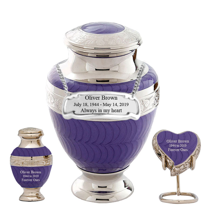 Serene Series - Purple Cremation Urn - IUET132